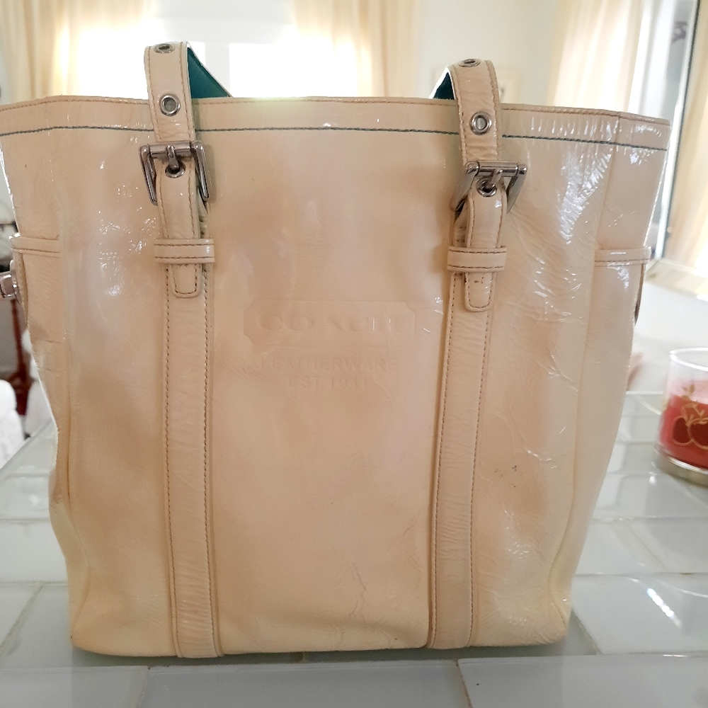 Coach Patent Leather Tote